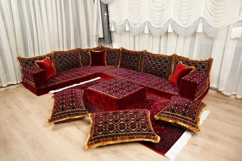 Vista 2 de arabicsofa Cojines Majlis de piso tradicionales: asientos modulares Diwan seccionales