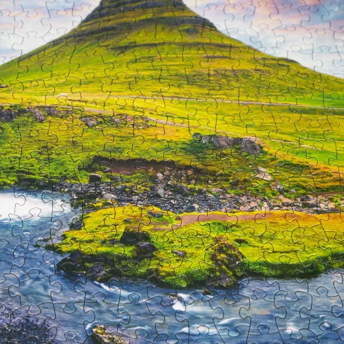 Vista 4 de Rompecabezas para adultos de 1000 piezas Islandia, grueso, resistente, rompecabezas de 1000 piezas entrelazado preciso para mayores de 14 años