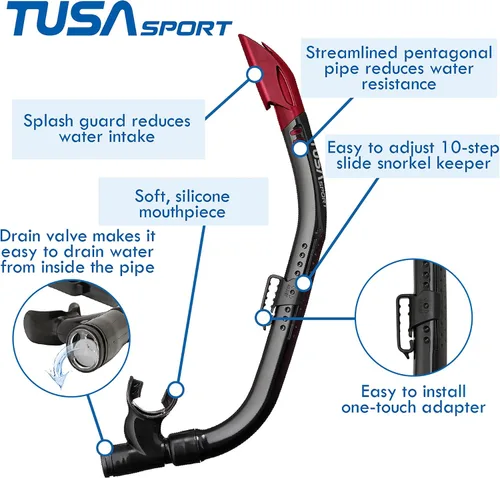 Vista 4 de Tusa Combo de máscara X-Plore/Snorkel