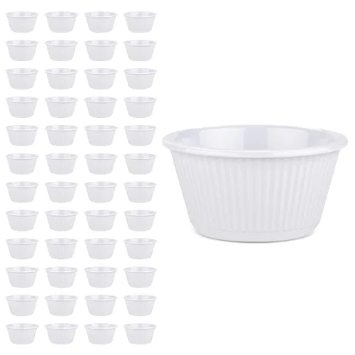 Vista 18 de Carlisle FoodService Products Tazón de plástico para salsa Ramekin para el hogar y el restaurante, plástico, 4 onzas, color negro