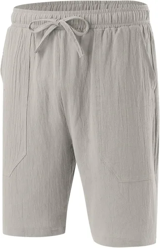 Vista 4 de EELHOE Workout Shorts for Men Regular Fit Graphic Casual Outdoor Soft Pant Lightweight Tropical Wide Leg Shorts