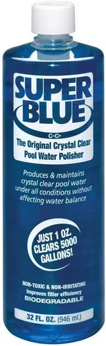 Vista 2 de Aclarador para el agua de piscinas Robarb Super Blue, 2 - unidades, Azul