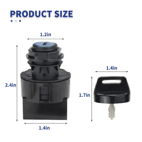 Vista 3 de Interruptor de llave de encendido para Polaris Ranger/RZR/Sportsman 2001-2018 170 300 325 400 425 450 500 550 570 600 700 800 850 900 1000 4 XP X2