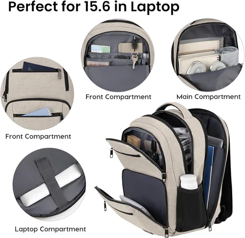 Vista 2 de Mochila para niñas y mujeres, mochila escolar para adolescentes y niños, mochila ligera e informal para la escuela secundaria, mochila de viaje