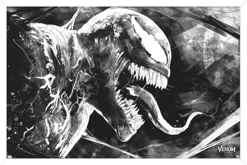 Vista 13 de Trends International Marvel Venom: Let There be Carnage - Póster de pared de boceto, 22.4 pulgadas de largo x 14.7 W, versión enmarcada en madera