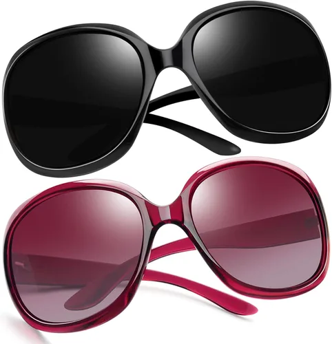 Vista 136 de Joopin Lentes de sol de gran tamaño para mujer, polarizados, grandes, para conducción, protección UV, grandes sombras