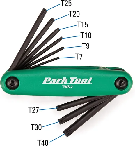 Vista 3 de Park Tool FWS-2 - Juego de llaves plegables, azul/verde herramientas manuales para bicicleta