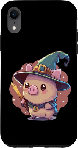 Vista 8 de Funda para iPhone 15 Cute Wizard Pig RPG Nerd Roleplaying Geek