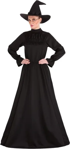 Vista 6 de Disfraz de profesor McGonagall de Harry Potter de talla grande, disfraz de mago de Gryffindor para Halloween