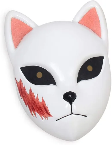Vista 5 de Demon Slayer Kimetsu No Yaiba Sabito Fox M-a-s-k accesorios para cosplay