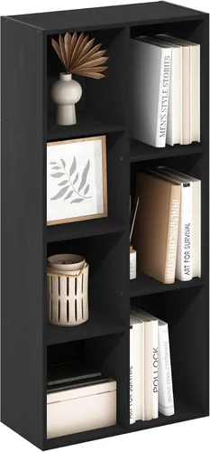 Vista 85 de Furinno PASIR - Estantería de libros de 2 niveles, estantería moderna de 9 x 12 x 21, estanterías abiertas para sala de estar, dormitorio, oficina