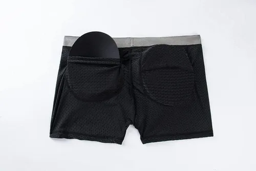 Vista 5 de JOCKMAIL Ropa interior acolchada de malla transpirable para hombre, boxeador acolchado para hombre