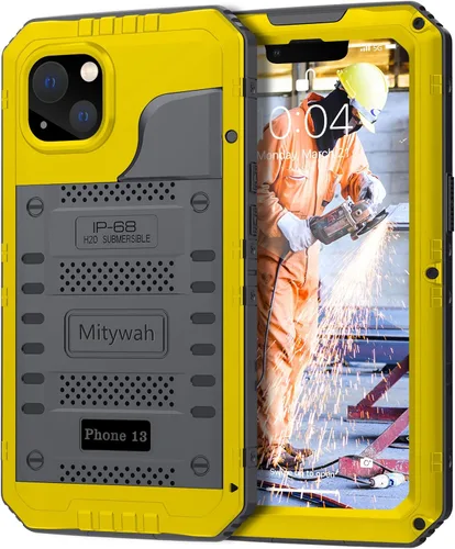 Vista 130 de Mitywah Funda impermeable para iPhone 7/iPhone 8 / iPhone SE 2020, funda de metal resistente de grado militar, protección de cuerpo completo