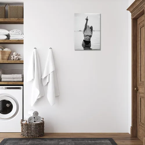 Vista 7 de Enveable Pósteres retro feministas con el dedo medio, lienzo blanco y negro, arte de pared, fotografía de moda, impresión fotográfica, mujer sexy