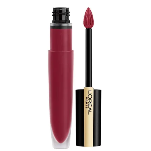 Vista 19 de L'Oréal Paris Makeup Rouge Signature - Tinta de labios mate, Adored Adorado