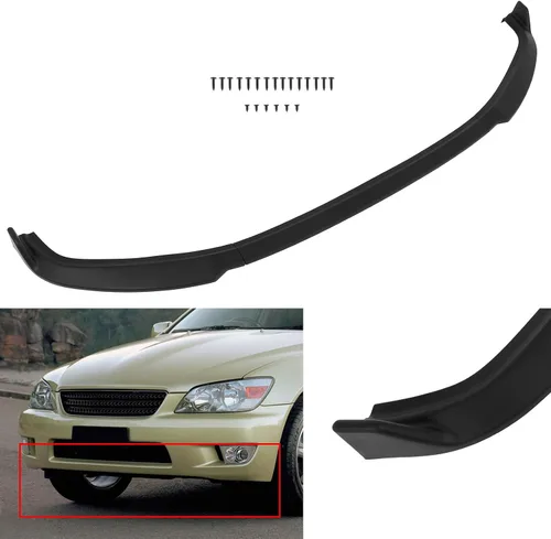 Vista 8 de SCITOO Borde de parachoques delantero negro mate STP-Style se adapta a 2001-2005 para Lexus para IS300 PP alerón de labio delantero
