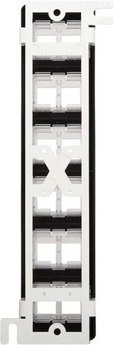 Vista 6 de Tripp Lite Panel de conexiones de montaje en pared de 12 puertos para conectores Keystone UTP, puertos giratorios giratorios, instalación vertical u