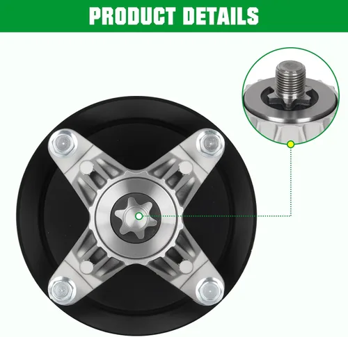 Vista 5 de Youxmoto 618-06989 918-06989 - Conjunto de husillo de cubierta de 46 pulgadas para Troy-Bilt, para MTD T1500 T1600 T1900 LT4600 CLT46CVT TB46 Horse