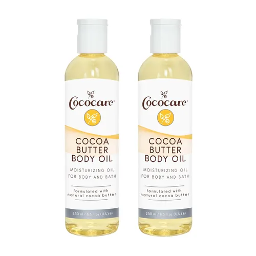 Vista 8 de Cococare Aceite corporal de manteca de cacao, ligero y de rápida absorción, 8.5 onzas líquidas Lightly Scented, Quick Absorbing for Softer Skin