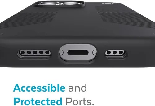 Vista 5 de Speck Presidio2 Grip - Funda para Apple iPhone 13 Pro (policarbonato), absorbente de golpes, color negro