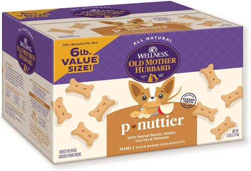 Vista 12 de Old Mother Hubbard by Wellness Classic - Galletas pequeñas surtidas para perros, sabor original, horneadas, naturales y crujientes para entrenarlo