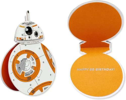 Vista 2 de Papyrus Surtido de tarjetas de cumpleaños de Star Wars, BB-8 y Yoda (3 unidades)