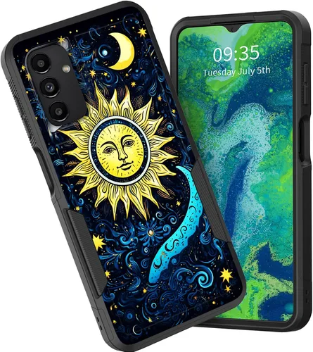 Vista 71 de Funda para Galaxy A15 5G, doble capa híbrida resistente a prueba de golpes, policarbonato duro, silicona suave, TPU, funda protectora para Samsung