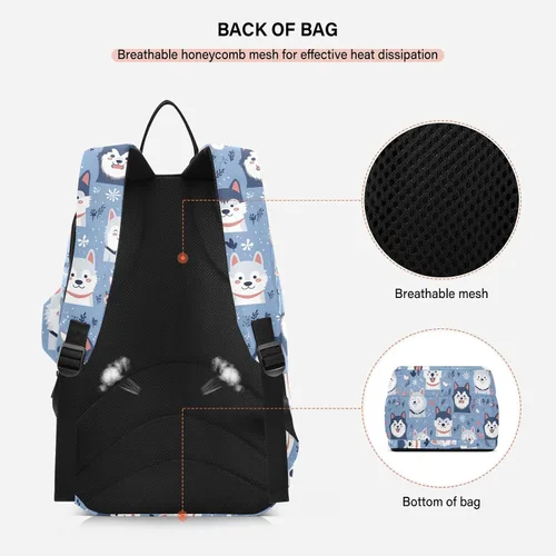 Vista 4 de Bolsa de tenis y bádminton linda y resistente y sencilla con cremallera azul, bolsa de tenis para hombres y mujeres, bolsa deportiva para raquetas