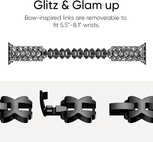 Vista 3 de Missair Compatible con Apple Watch Band de 1.496 pulgadas, 1.575 pulgadas, 1.614 pulgadas, 1.772 pulgadas, 1.732 pulgadas, 1.654 pulgadas, correa