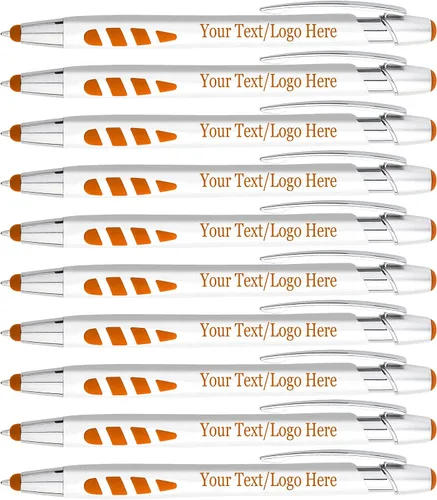 Vista 9 de Bolígrafos personalizados con tu logotipo o texto personalizado, paquete de 200 unidades a granel para negocios, fiestas y eventos, lápiz capacitivo