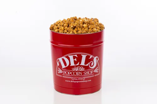 Vista 3 de Lata de regalo gourmet para palomitas de maíz - Palomitas de maíz (caramelo, 2 galones)
