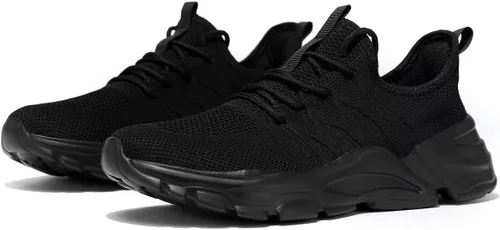 Vista 4 de Zapatos deportivos para correr para hombre, ligeros, transpirables, de malla