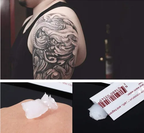Vista 3 de 25PCS Microblading Tattoo Aftercare Cream Gel, Reparación Hidratante, VITAMINA A & D Promueve la Renovación de la Piel, para maquillaje permanente