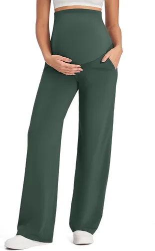 Vista 13 de G4Free EverGoing - Pantalones de maternidad sobre el vientre, pantalones de Negro