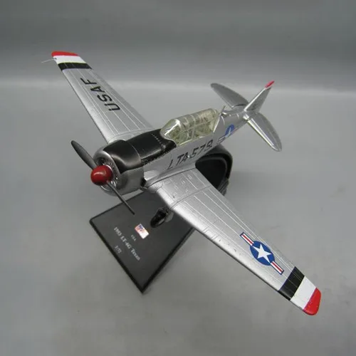 Vista 2 de TECKEEN 1:72 Aleación USA 1953 T6 LT-6G Modelo de avión Modelo de Aviación Modelo de Aviación Modelo de Exposición de Ciencias de la Aviación