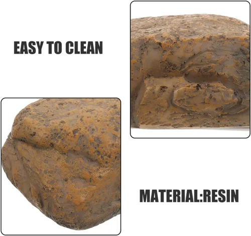 Vista 7 de 2pcs Outdoor Fake Rock Key Hider Box Waterproof Stone Shaped Key Holder for Garden Yard Safe Storage Device