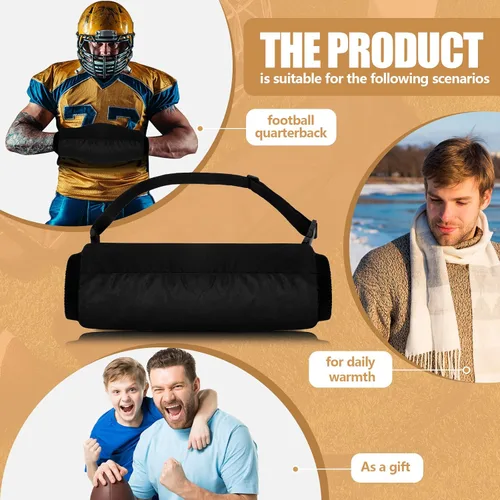 Vista 7 de Negro Invierno Calentador de Mano Bolsa Deportiva Muff de Mano para Hombres Mujeres Juventud Fútbol Deportes al aire libre