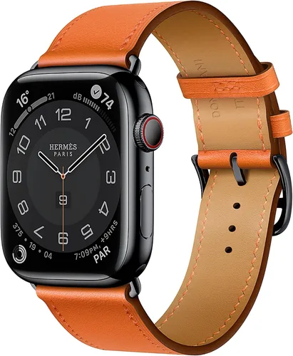 Vista 52 de LB1 - Correa de cuero para Apple Watch para mujeres y hombres, SE Ultra 2 de 1.575 in 1.732 in 1.811 in 1.654 in 1.772 in 1.614 in 1.496 in 1.929 in