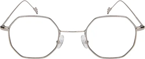 Vista 2 de Edge I-Wear Retro Chic Octágono en forma de gafas de sol de metal con lente plana E112