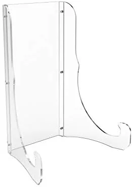 Vista 2 de FixtureDisplays® Caballete acrílico transparente de plexiglás multiuso resistente - Capacidad para artículos de 20 a 24 pulgadas de ancho