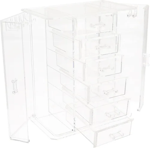 Vista 2 de OnDisplay Organizador de gabinete de joyería de acrílico escalonado
