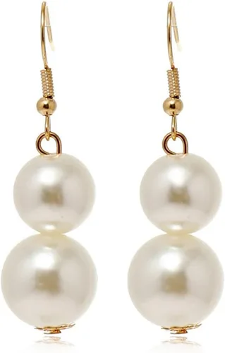 Vista 3 de Gargantilla de perlas de imitación de moda exagerada+gota colgante conjunto de joyas collar nupcial accesorios de vestir para regalos de mujer