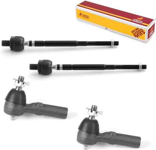Vista 232 de Metrix Premium Chassis Parts - Kit de 4 piezas de extremos de barra de acoplamiento frontal exterior e interior compatible con Nissan Pathfinder