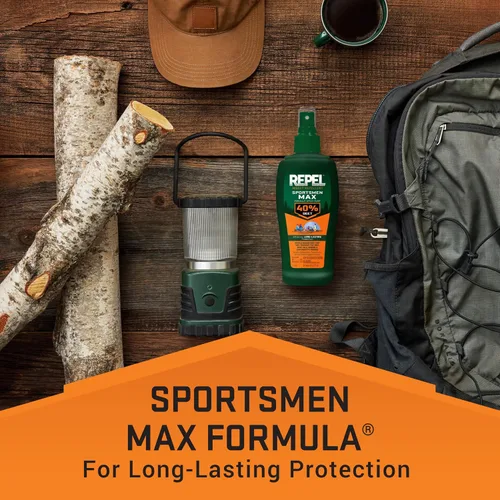 Vista 3 de Repel Sportsmen Max Repelente de mosquitos e insectos 6 onzas, 40% DEET