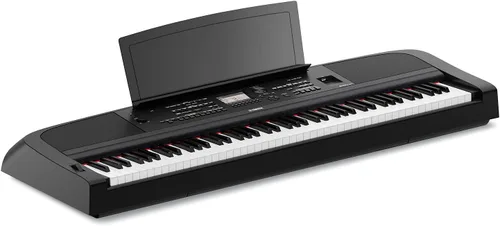 Vista 2 de Yamaha DGX670B Piano digital con peso de 88 teclas, negro (el soporte se vende por separado) y pedal de sostenimiento compacto FC5 para teclados