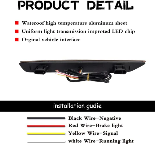 Vista 6 de Compatible con 2011 2012 2013 2014 2015 2016 2017 Honda Odyssey Reflector de Parachoques Trasero Antiniebla LED Señal de Giro Secuencial Luces