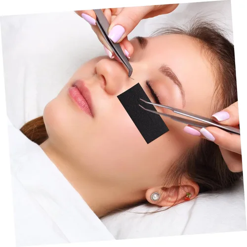 Vista 9 de minkissy Cinta de extensión de pestañas de espuma negra 5 rollos 16.4 ft x 1 in
