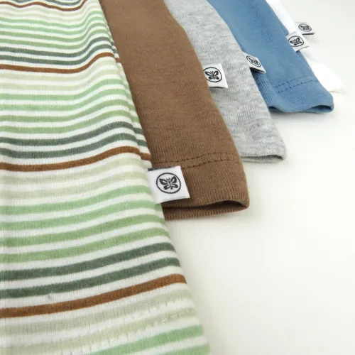 Vista 25 de HonestBaby Camisetas musculares sin mangas 100% algodón orgánico para bebés y niños pequeños, niñas