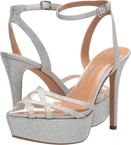 Vista 7 de Jessica Simpson Zapatos de tacón con plataforma adornada Oluina para mujer