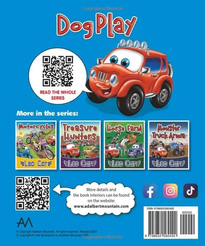 Vista 2 de Dog play and Leo Car Adventurous Kids Activity Book About Cars and Dogs An Enlightening Story About Friendship With a Moral for Boys For Children